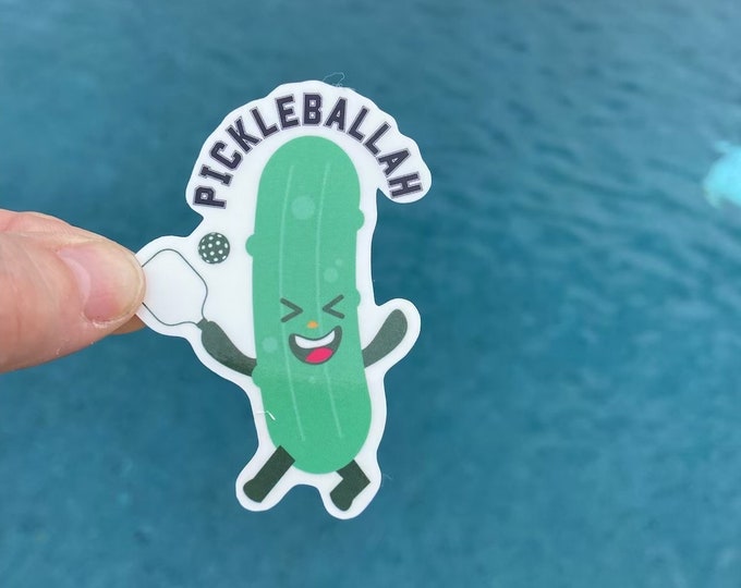 Pickleballah pickle ball sticker Pickle Laptop stickers, funny stickers, laptop decal, tumbler stickers, car stickers, water bottle sticker