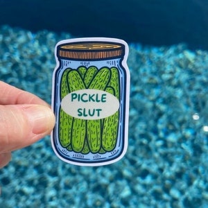 Dill pickle jar sticker, Laptop stickers, funny stickers, sarcasm laptop decal, tumbler stickers, car stickers, water bottle sticker