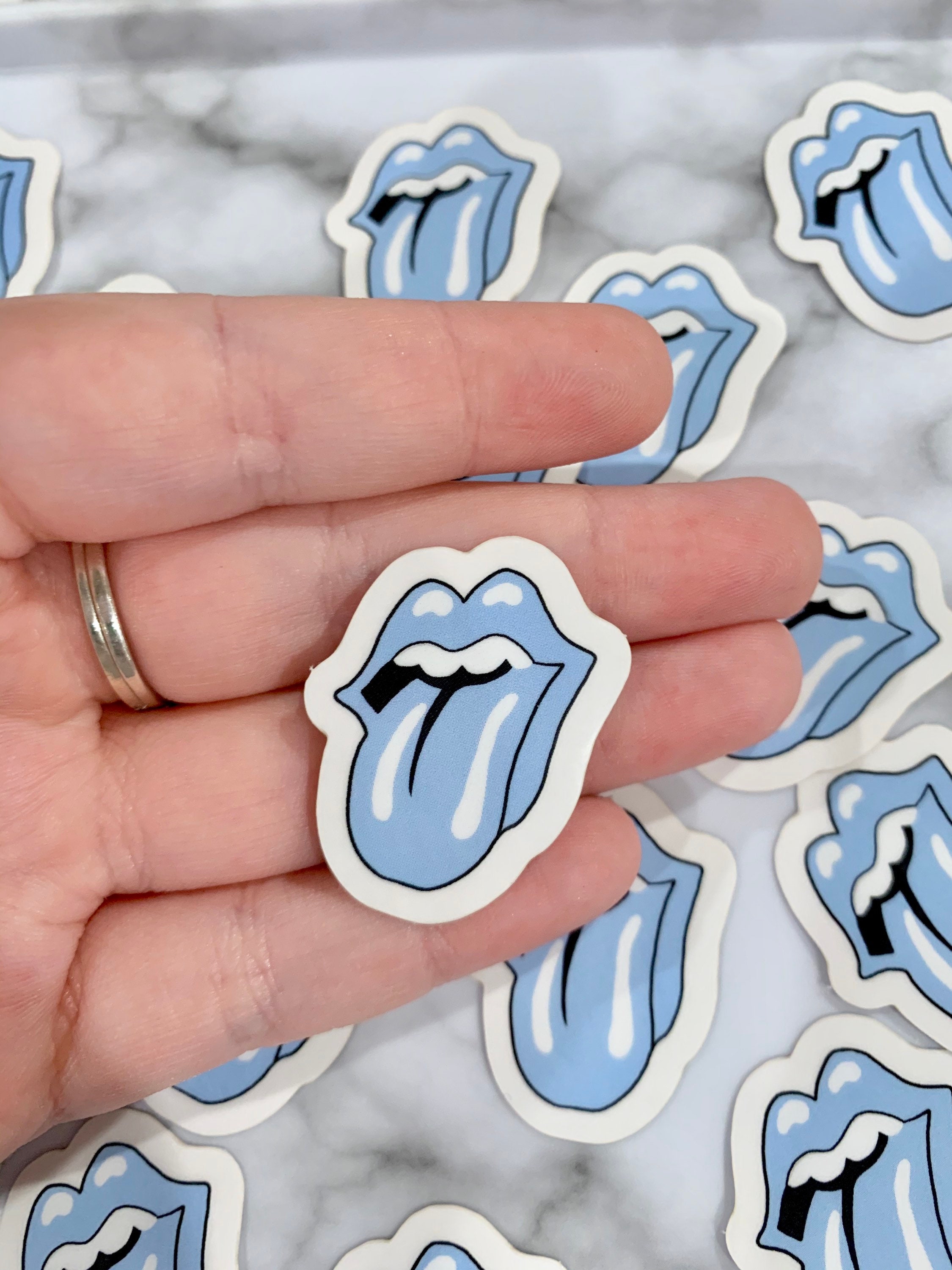 Rare Rolling Stones Logo Stickers 