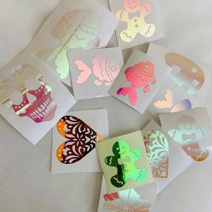 Holographic butterfly decal vinyl sticker| Laptop Sticker Aesthetic Stickers Waterbottle Sticker Computer Stickers, Die cut Sticker