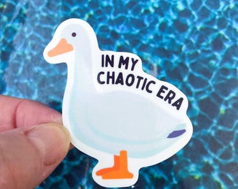 Chaotic Era Goose Sticker | Waterproof Vinyl Laptop Decal