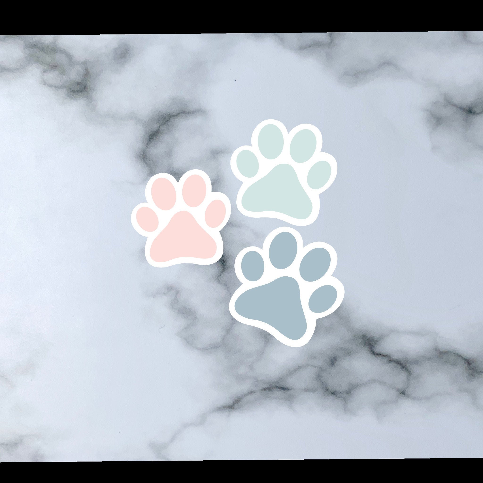 Custom Dog pet paws Stickers Laptop Stickers Aesthetic Etsy