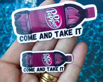 Dr Pepper sticker, doctor pepper funny sticker, laptop sticker, waterbottle sticker, die cut sticker
