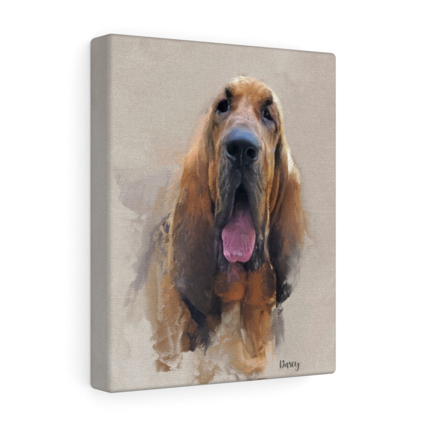 Custom Dog Canvas Art Pet Photo Into Artwork Personalized Etsy