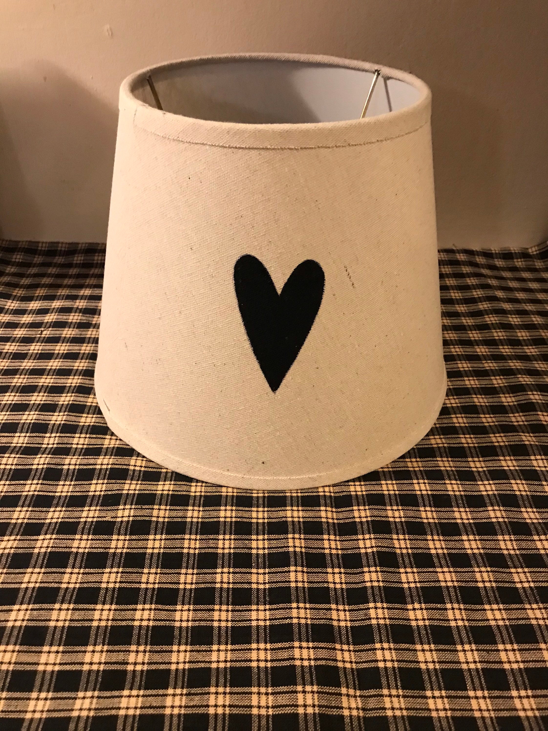 Primitive farmhouse rustic country table lamp & shade. Black Etsy