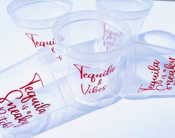 Personalized Party Cups - 16 oz. Plastic clear Stadium Cups