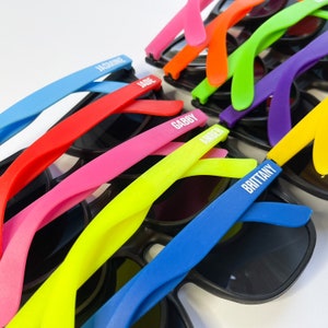 Personalized Sunglasses, Wedding Favors, Bridesmaid Sunglasses, Bachelorette Shades, Custom Sunglasses, Party Favors