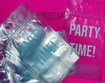 Bolsas de bebidas personalizadas para fiestas / Bolsa de jugo reutilizable para despedidas de soltera