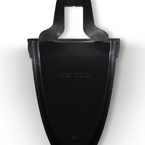 Back view showing hanger and flat-back profile
