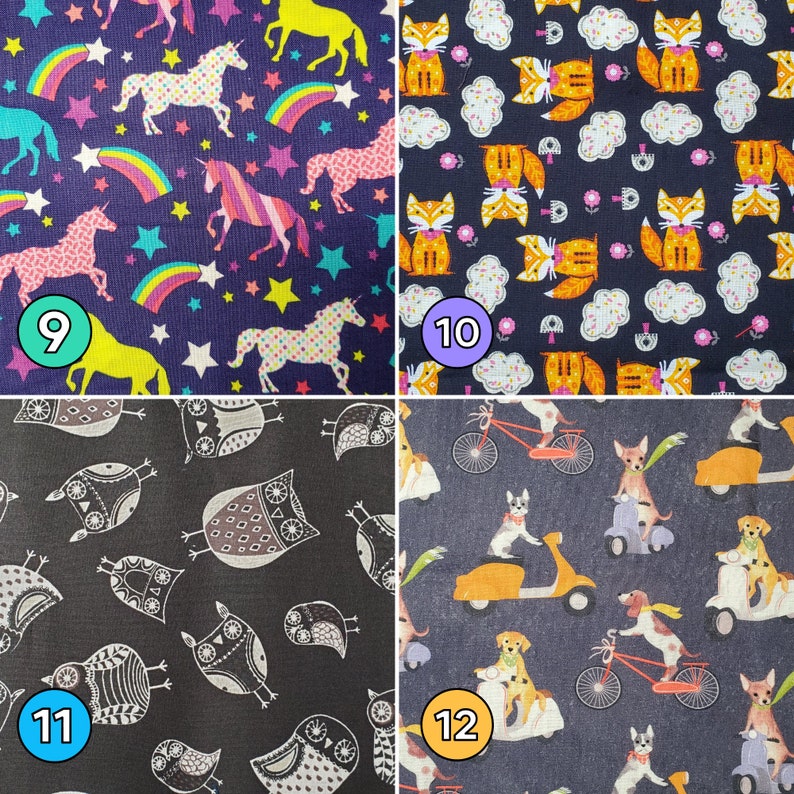Small Zip Pouch with Cute Animals, Coin Purse with Keychain, Fun Change Purse, Kawaii, Space Cats, Dinosaurs, Corgis, Hedgehogs, Unicorns image 8