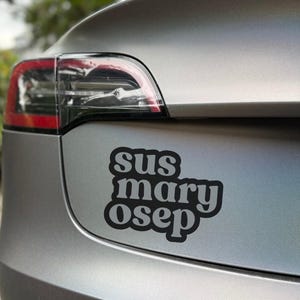 Susmaryosep Vinyl Decal Filipino Tagalog Car Laptop Water Bottle Sticker