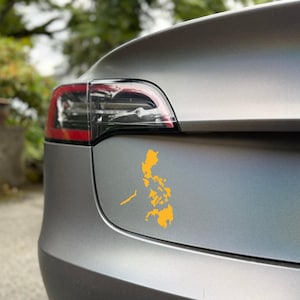 Philippines Map Decal | Pinoy Pride Sticker for Car, Laptop, or Water Bottle | Filipino Vinyl Map