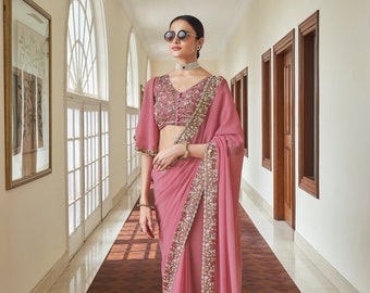 fancy saree for reception