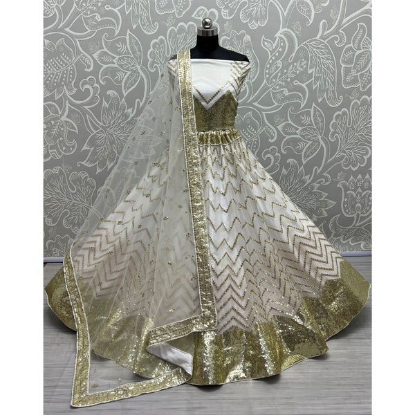 Sabyasachi Designer Lehenga Chaniya Choli with heavy embroidery sequins work Pakistani Wedding Lehenga Choli Suits Bridal wear Dress