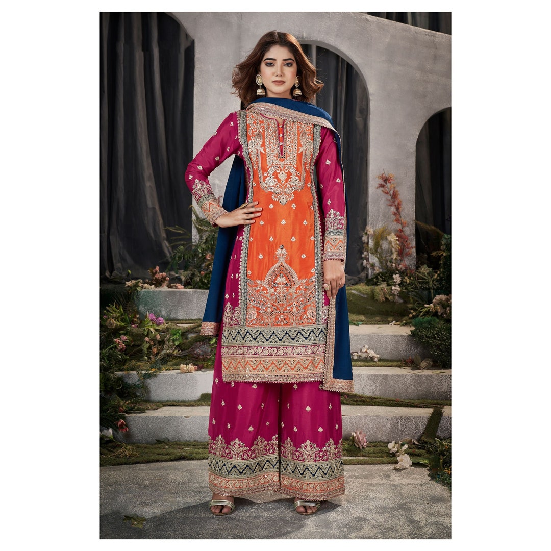 4 Colours EID 26 ARISSA Embroidered salwar kameez suit Pakistani suit sizes S-XL main image 1