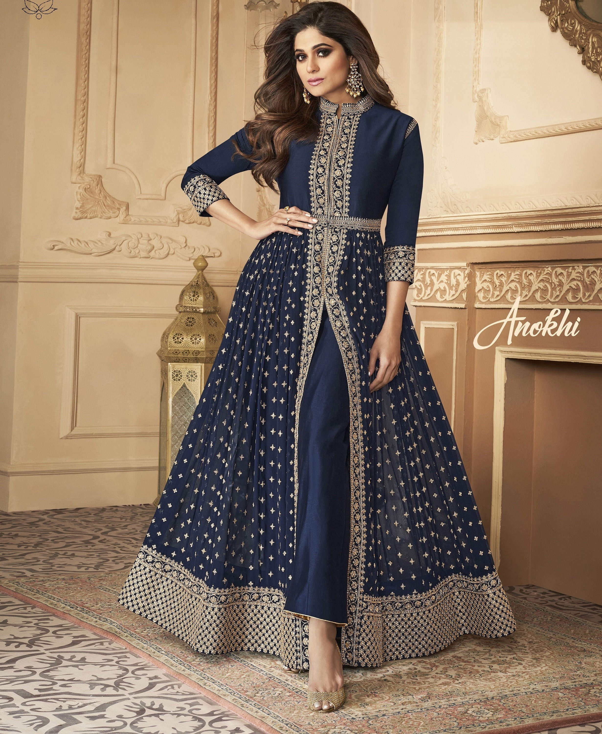 NEW DESIGN ANARKALI EMBROIDERED GOWN
