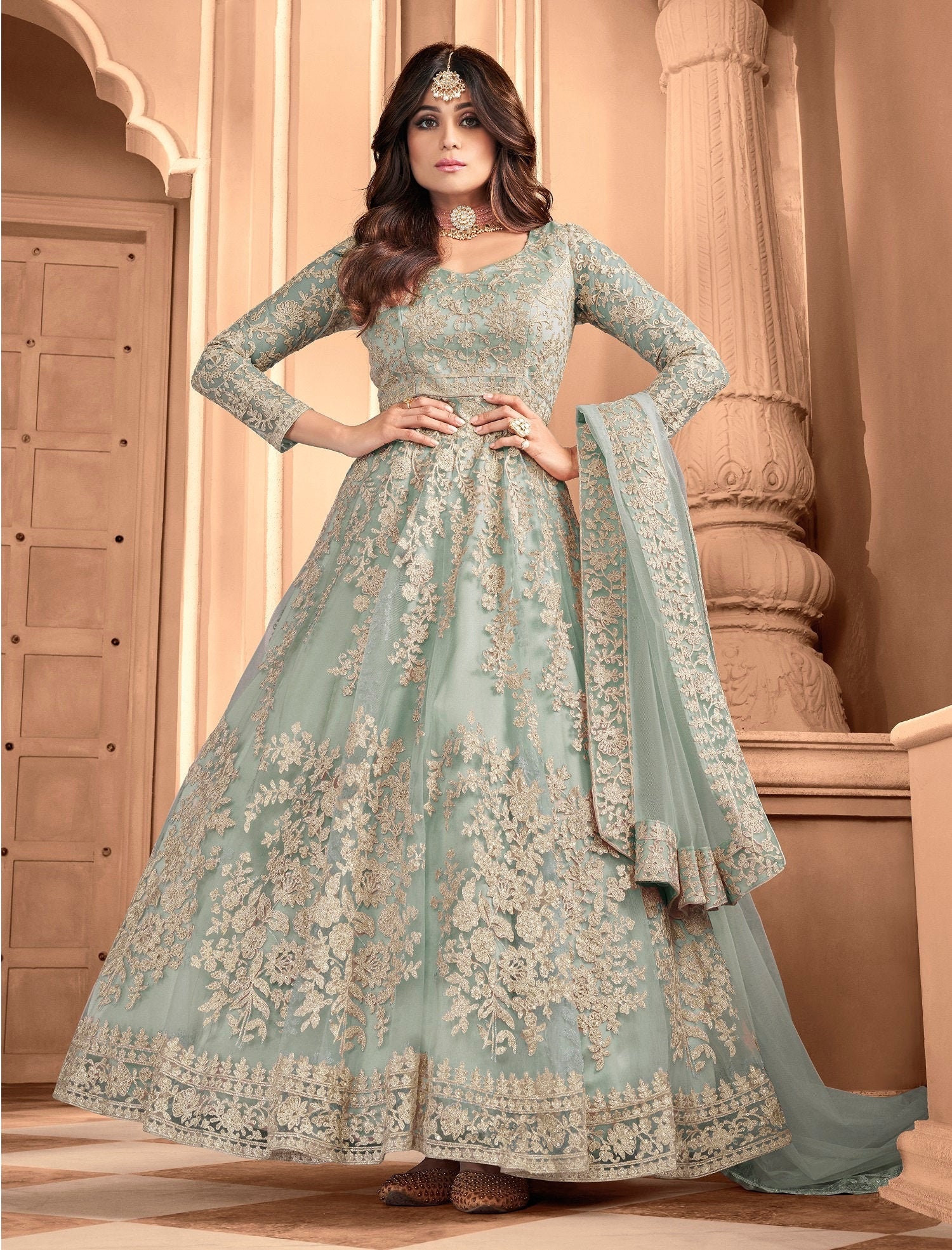 Netz Indianer A-Linie Hochzeitskleid Damen Floral Maxi ...