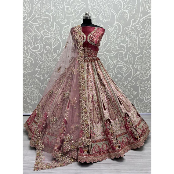 Indian Bridal Lehenga Choli for Women, Pakistani Designer Lehenga
