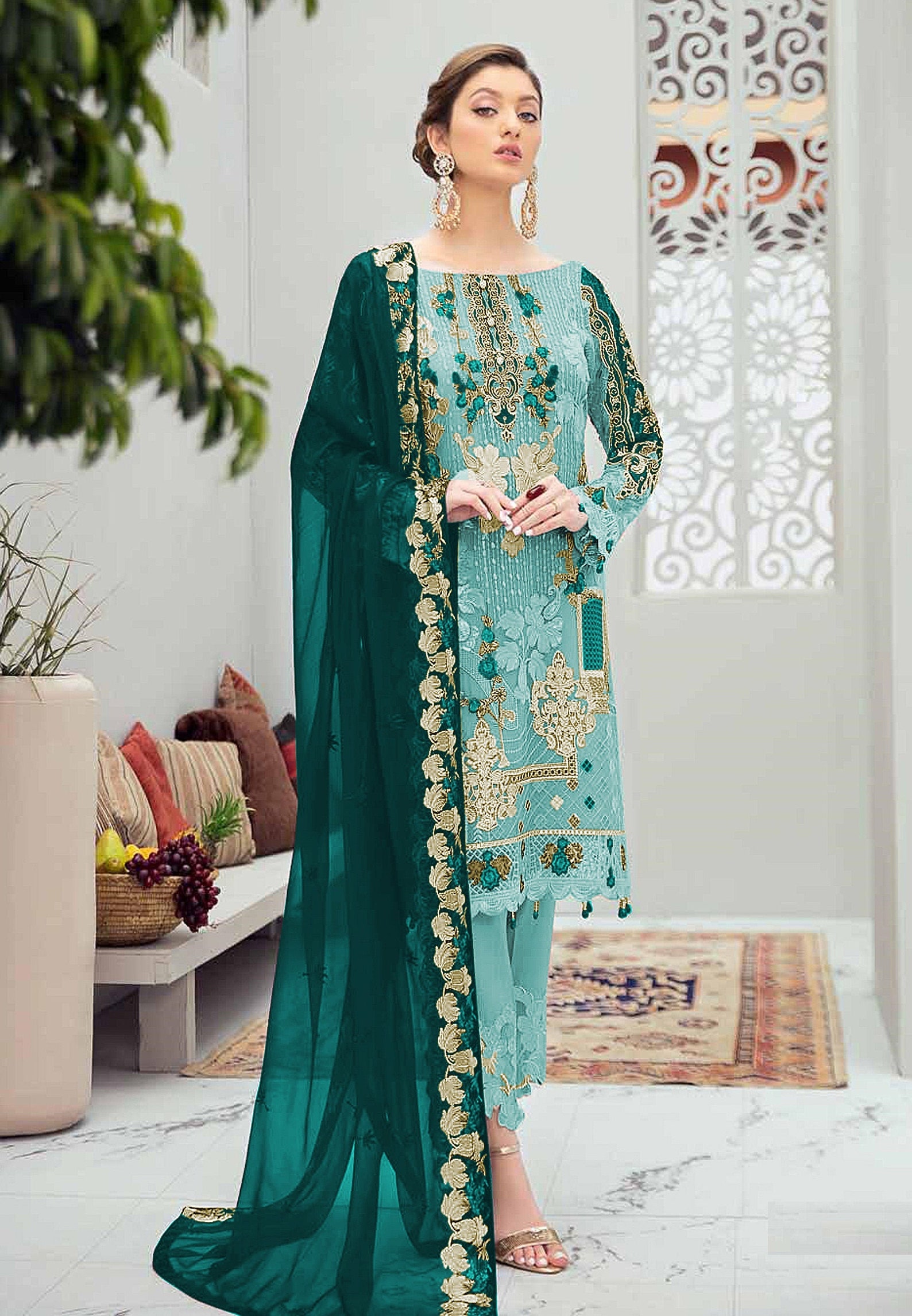 Designer Readymade Heavy Georgette Dress in New Pakistani | Etsy