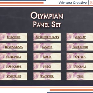 Twitch Panels: Olympian