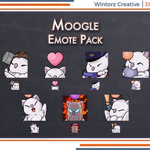 Twitch Emotes: Moogle Emotes Set