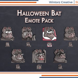 Twitch Emotes: Halloween Bats
