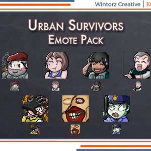 Twitch Emotes: RE3 Urban Survivors Emotes Set