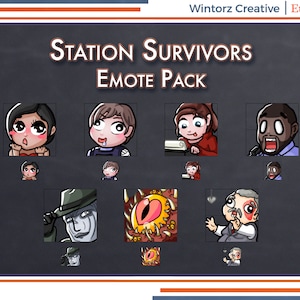 Twitch Emotes: RE2 Station Survivors Emotes Set