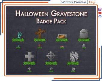 Twitch Badges: Gravestone Badge Pack