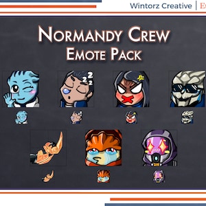 Twitch Emotes: Zestaw emotikonów załogi Normandii