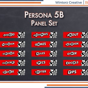 Twitch Panels: Persona 5B