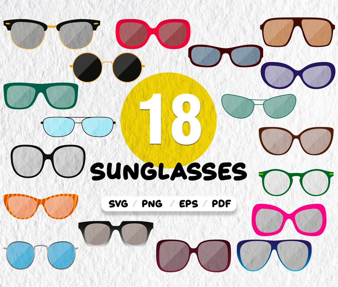 Sunglasses Svg,sunglasses SVG, Aviator Glasses Svg, Summer Accesorise ...