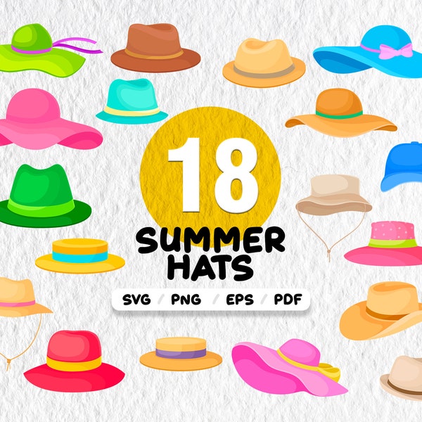 Summer hats svg, summer svg, hats svg,Hats SVG, Large Hat SVG, Women Hat SVG, Men Hat Svg, Fashion Svg, Summer hat Svg, print file,printable