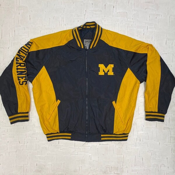 Michigan Varsity Jacket Etsy