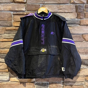 Lakers starter jacket black shop
