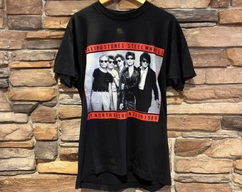 Rolling Stones Steel Wheels American Tour 89 T-shirt Vintage Rock