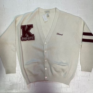 Vintage Activeknit &quot;K Perfects&quot; Varsity Cardigan | Vintage Cardigan | Varsity | Sports Cardigan | School Cardigan | Size 2XL | SKU: M-1736