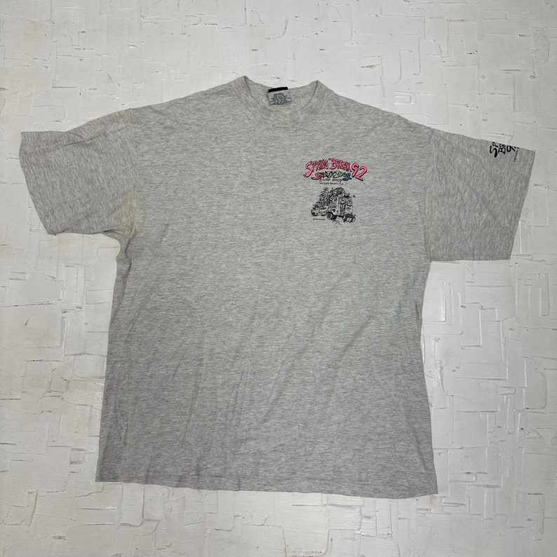 1992 Vintage Spring Break '92 Salty Dog Daytona Beach Graphic Tshirt