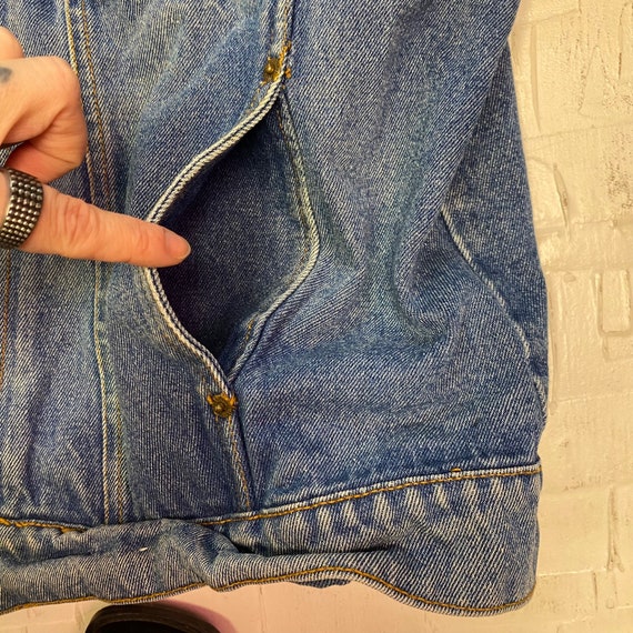 Vintage Light Blue Faded Rustler Denim Jacket | V… - image 5