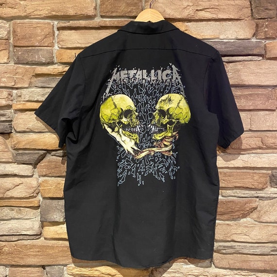 1994 Vintage Metallica Black Work Wear Shirt | Vintage Button-up