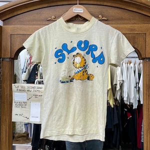 Vintage Garfield Slurp/Splat Jim Davis Graphic T-Shirt | Vintage T-Shirt | Vintage Garfield Tee | Size Youth L (14-16) | SKU NPC-2481S