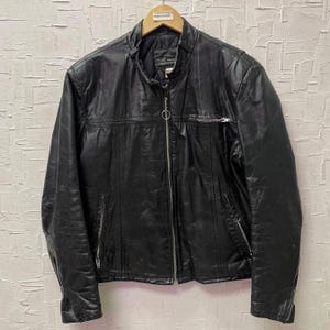 Vintage 1970s Sears the Mens Store Fur Lined Leather Jacket Vintage 1970s Sears the Mens Store Fur Lined Leather Jacket