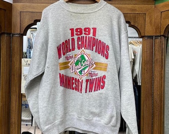 Vintage 1991 Minnesota Twice World Series Champions MLB Crewneck