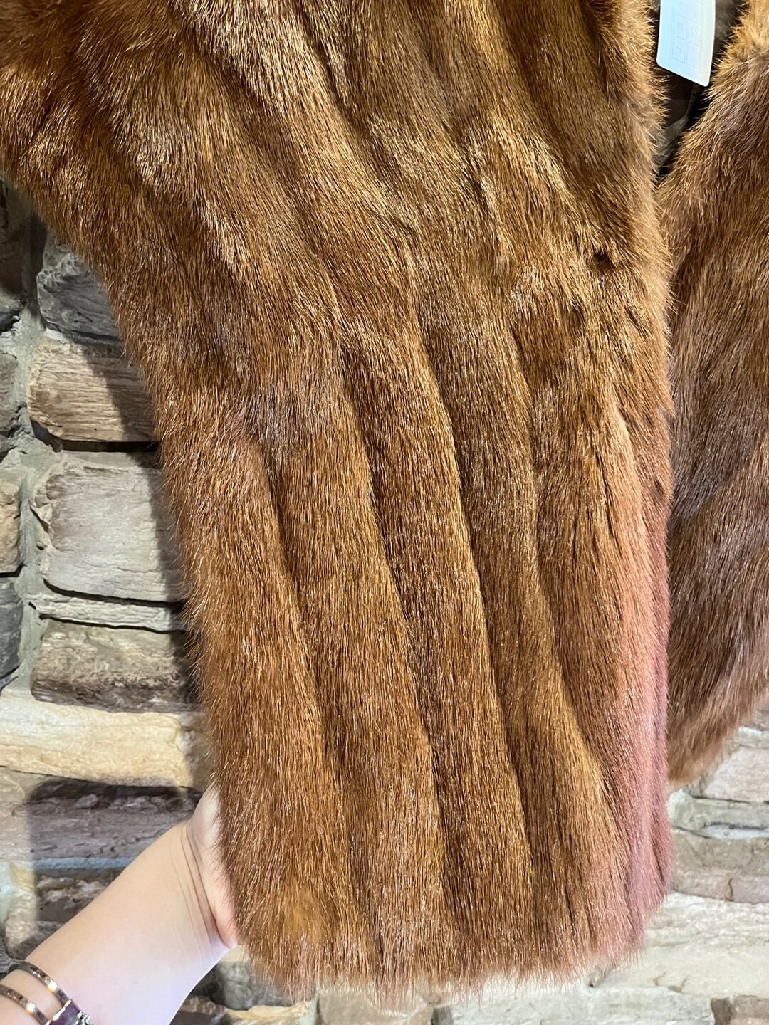 Vintage Charles Brown Furriers Limited Genuine Brown Mink Stole Vintage