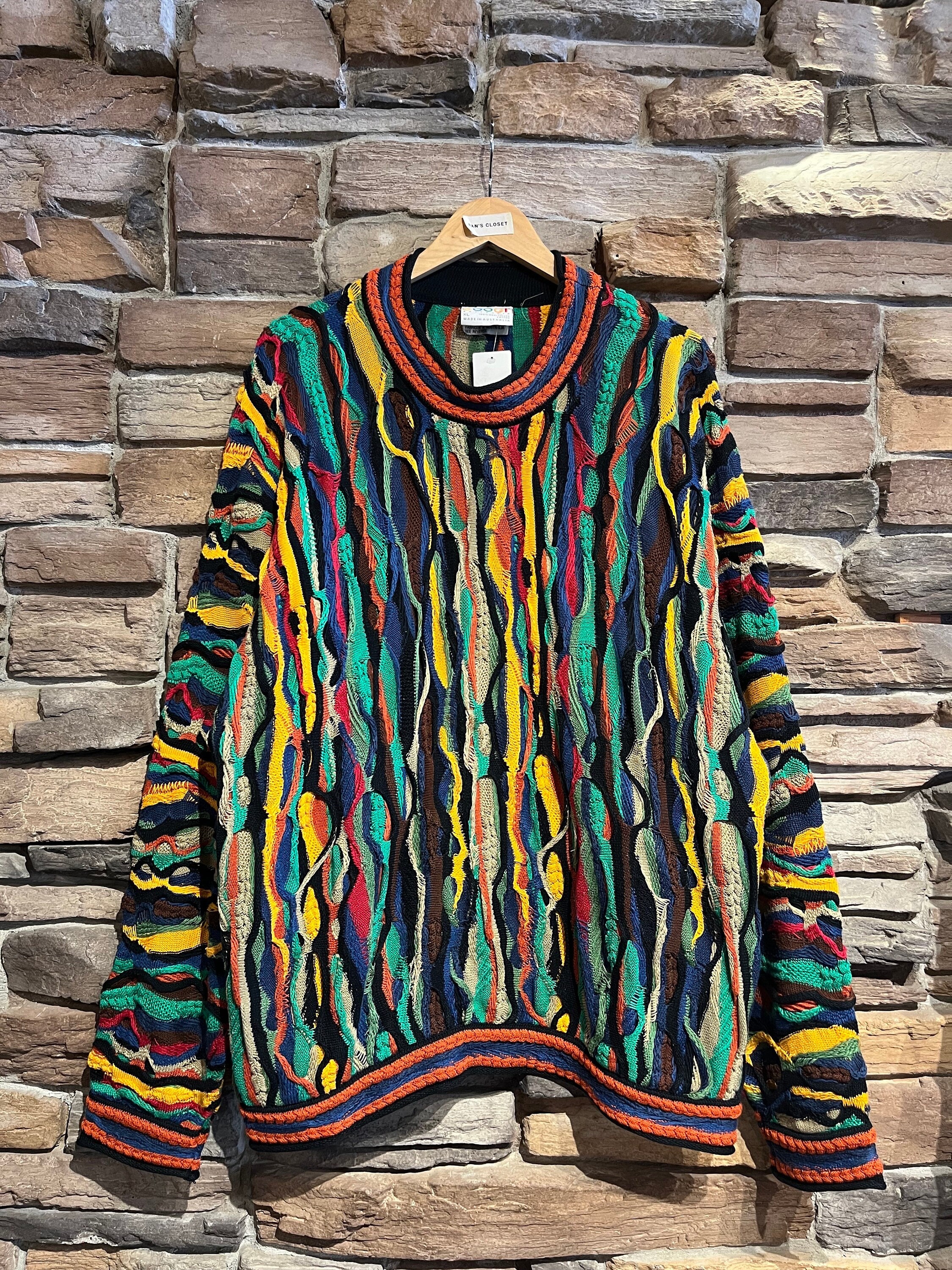 Vintage Coogi Australia Primary Colours 3D Sweater | Vintage Vintage Coogi Australia Primary Colours 3D Sweater | Vintage