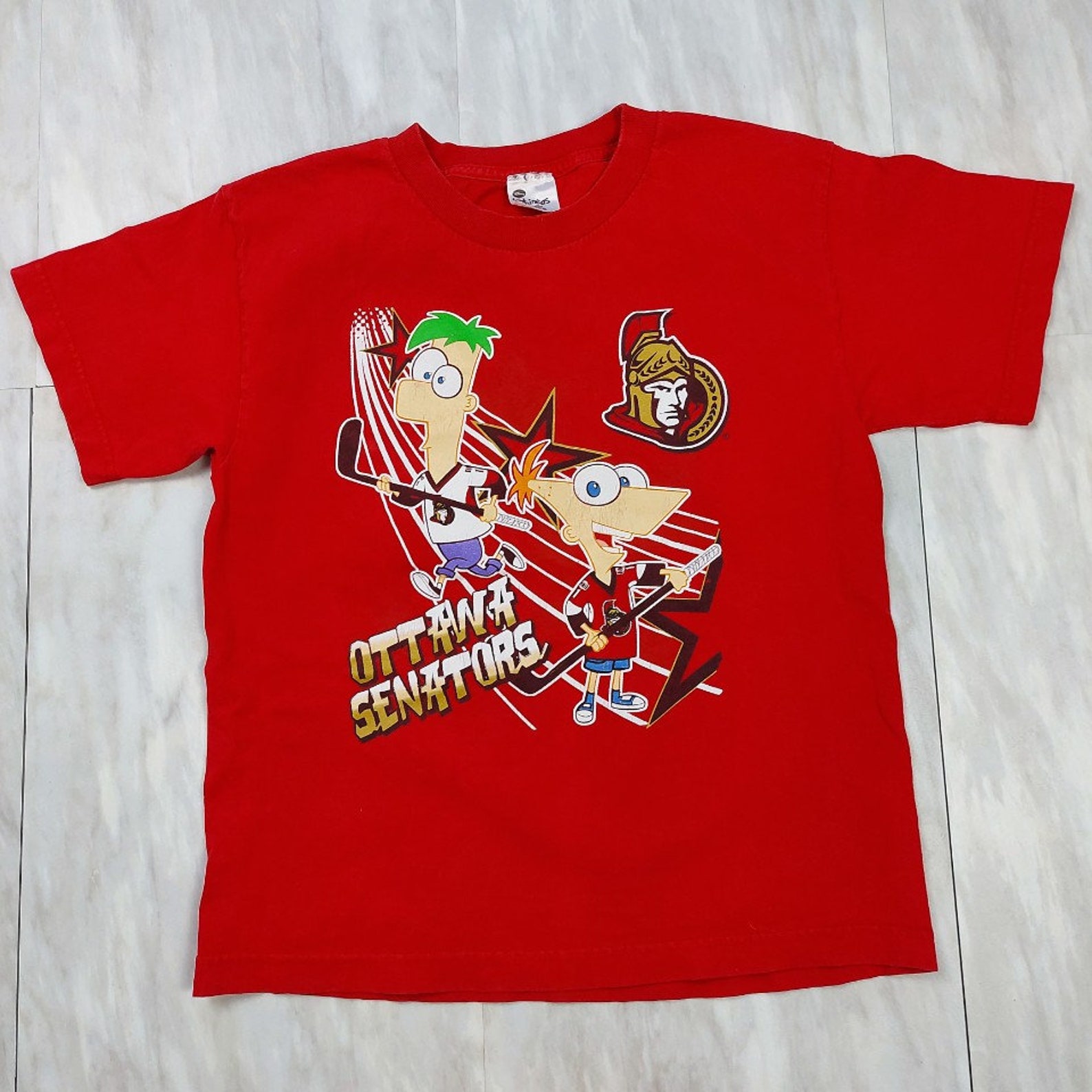 Disney Phineas and Ferb women's crewneck graphic t Etsy