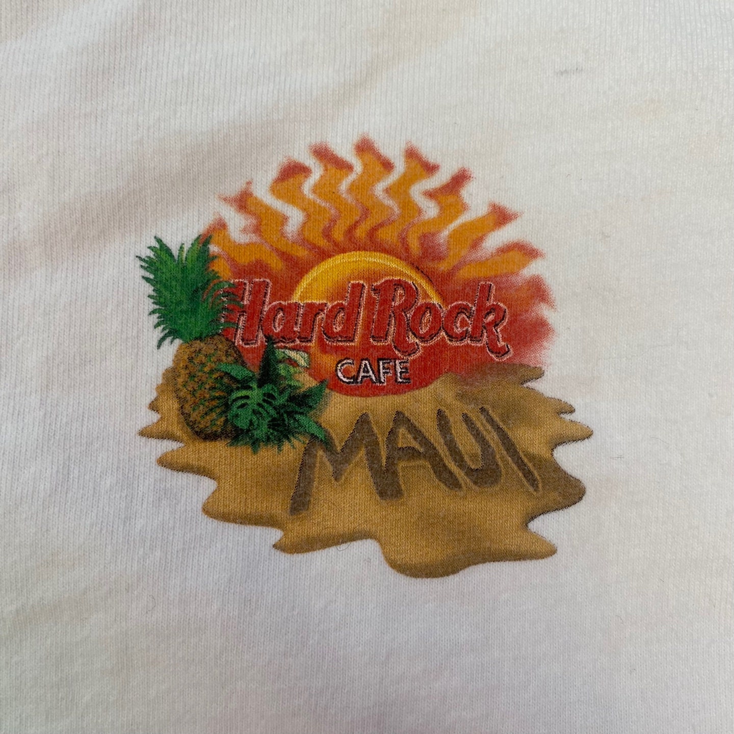 Vintage Hard Rock Cafe Maui Hawaii Tourist White T-shirt | Vintage 