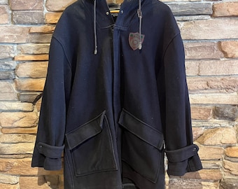 Vintage Long Duffle Jacket Wool Polo Ralph Lauren Made in USA - Etsy