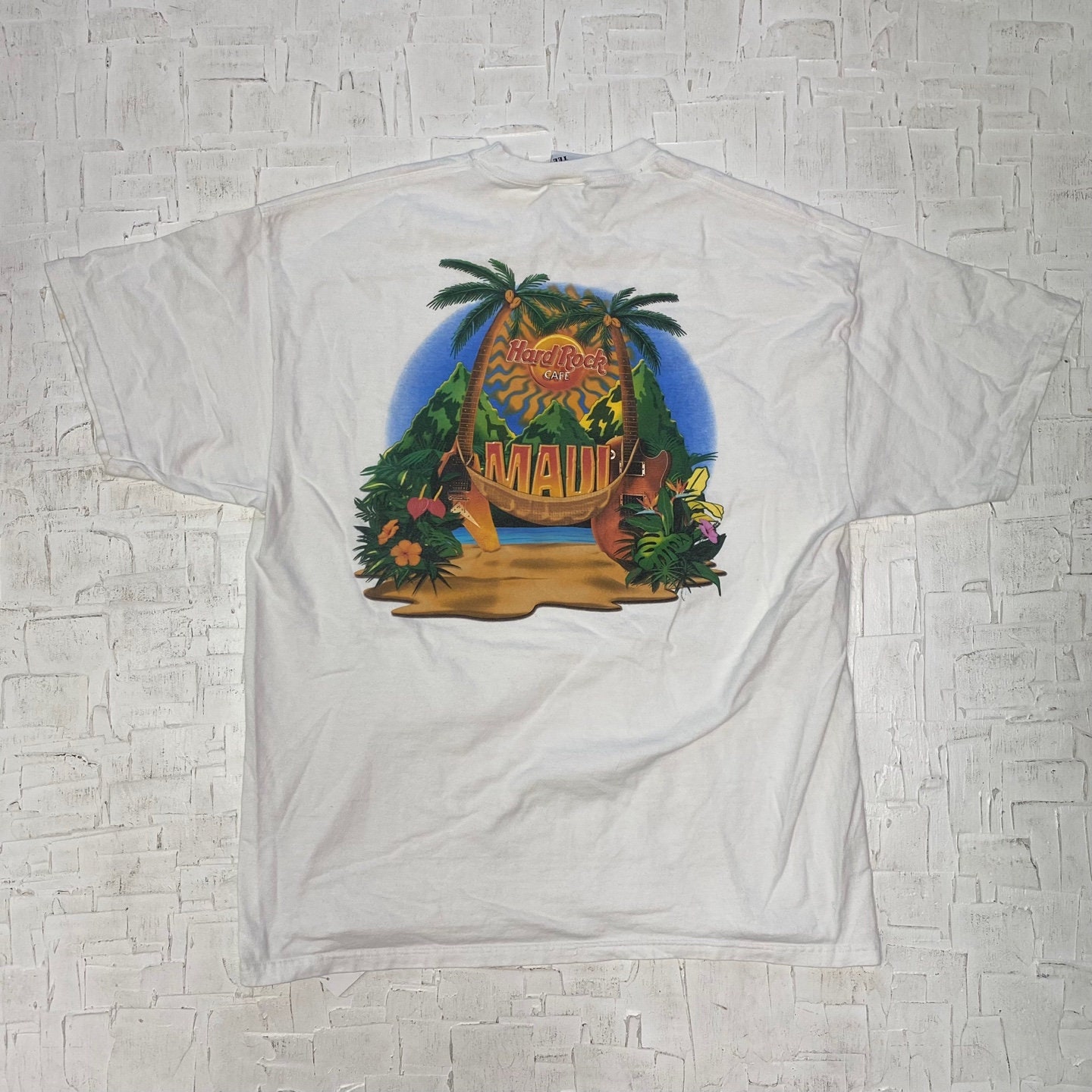 Vintage Hard Rock Cafe Maui Hawaii Tourist White T-shirt | Vintage 