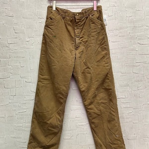 Vintage Lined Carhartt Pants | Vintage Workwear Pants | Vintage Carhartt Workwear Pants | Lined Pants | Talon Zipper | SKU NPC 1397 |